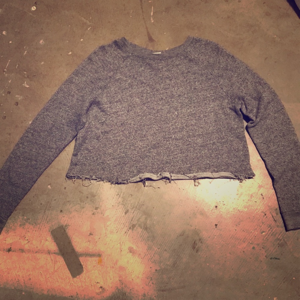 Long sleeve crop top